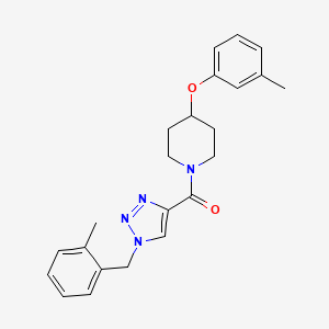 1-{[1-(2-methylbenzyl)-1H-1,2,3-triazol-4-yl]carbonyl}-4-(3-methylphenoxy)piperidine