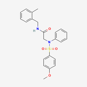 N~2~-[(4-methoxyphenyl)sulfonyl]-N~1~-(2-methylbenzyl)-N~2~-phenylglycinamide