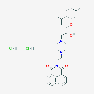 2-[2-(4-{2-hydroxy-3-[(2-isopropyl-5-methylcyclohexyl)oxy]propyl}-1-piperazinyl)ethyl]-1H-benzo[de]isoquinoline-1,3(2H)-dione dihydrochloride