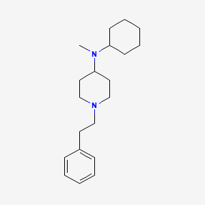 N-cyclohexyl-N-methyl-1-(2-phenylethyl)piperidin-4-amine