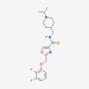 2-[(2,3-difluorophenoxy)methyl]-N-[(1-isopropyl-4-piperidinyl)methyl]-1,3-oxazole-4-carboxamide