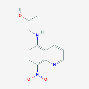 1-[(8-Nitroquinolin-5-yl)amino]propan-2-ol