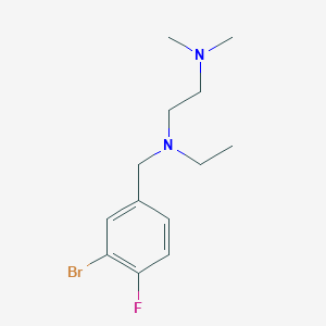 molecular formula C13H20BrFN2 B5082164 N'-[(3-bromo-4-fluorophenyl)methyl]-N'-ethyl-N,N-dimethylethane-1,2-diamine 