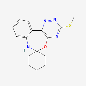 3'-(methylsulfanyl)-7'H-spiro[cyclohexane-1,6'-[1,2,4]triazino[5,6-d][3,1]benzoxazepine]