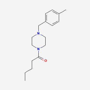 1-(4-methylbenzyl)-4-pentanoylpiperazine