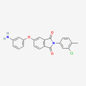 5-(3-Aminophenoxy)-2-(3-chloro-4-methylphenyl)-2,3-dihydro-1H-isoindole-1,3-dione