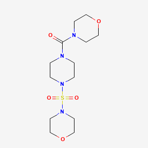 4-{[4-(4-morpholinylcarbonyl)-1-piperazinyl]sulfonyl}morpholine