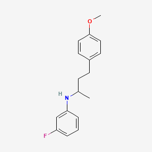 (3-fluorophenyl)[3-(4-methoxyphenyl)-1-methylpropyl]amine