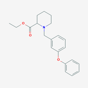 ethyl 1-(3-phenoxybenzyl)-2-piperidinecarboxylate