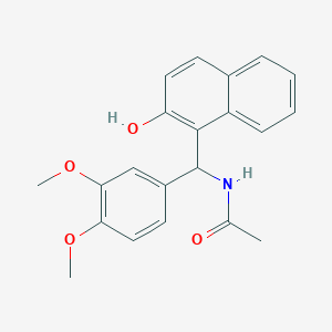 N-[(3,4-dimethoxyphenyl)(2-hydroxy-1-naphthyl)methyl]acetamide