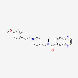 N-({1-[2-(4-methoxyphenyl)ethyl]-4-piperidinyl}methyl)-N-methyl-6-quinoxalinecarboxamide