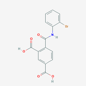 4-{[(2-bromophenyl)amino]carbonyl}isophthalic acid