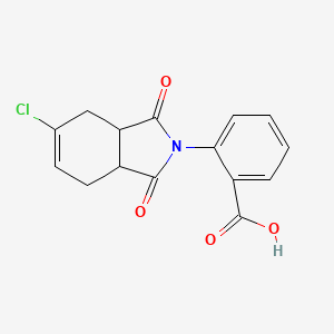 2-(5-chloro-1,3-dioxo-1,3,3a,4,7,7a-hexahydro-2H-isoindol-2-yl)benzoic acid