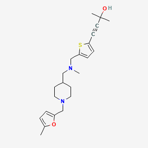 2-methyl-4-(5-{[methyl({1-[(5-methyl-2-furyl)methyl]-4-piperidinyl}methyl)amino]methyl}-2-thienyl)-3-butyn-2-ol