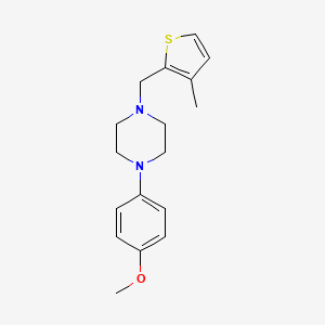 molecular formula C17H22N2OS B5082763 1-(4-methoxyphenyl)-4-[(3-methyl-2-thienyl)methyl]piperazine 