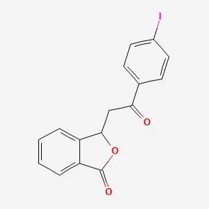 molecular formula C16H11IO3 B5082853 3-[2-(4-iodophenyl)-2-oxoethyl]-2-benzofuran-1(3H)-one 