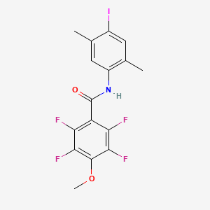 2,3,5,6-tetrafluoro-N-(4-iodo-2,5-dimethylphenyl)-4-methoxybenzamide