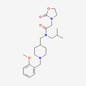 N-isobutyl-N-{[1-(2-methoxybenzyl)-4-piperidinyl]methyl}-2-(2-oxo-1,3-oxazolidin-3-yl)acetamide