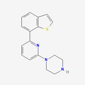 1-[6-(1-benzothien-7-yl)-2-pyridinyl]piperazine bis(trifluoroacetate)