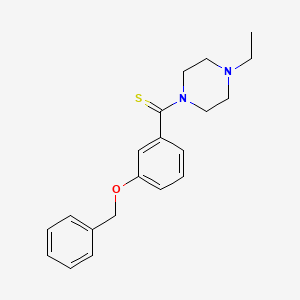 1-{[3-(benzyloxy)phenyl]carbonothioyl}-4-ethylpiperazine