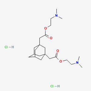 bis[2-(dimethylamino)ethyl] 2,2'-tricyclo[3.3.1.1~3,7~]decane-1,3-diyldiacetate dihydrochloride