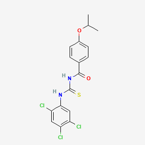 4-isopropoxy-N-{[(2,4,5-trichlorophenyl)amino]carbonothioyl}benzamide