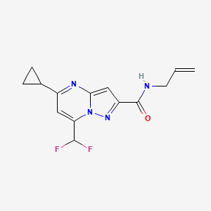 N-allyl-5-cyclopropyl-7-(difluoromethyl)pyrazolo[1,5-a]pyrimidine-2-carboxamide