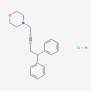 molecular formula C21H24ClNO B5082950 4-(5,5-diphenyl-2-pentyn-1-yl)morpholine hydrochloride 