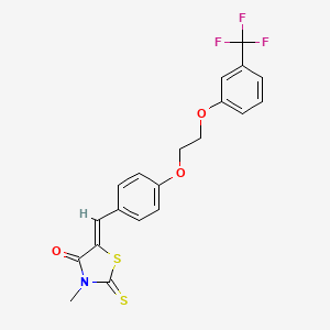 3-methyl-2-thioxo-5-(4-{2-[3-(trifluoromethyl)phenoxy]ethoxy}benzylidene)-1,3-thiazolidin-4-one