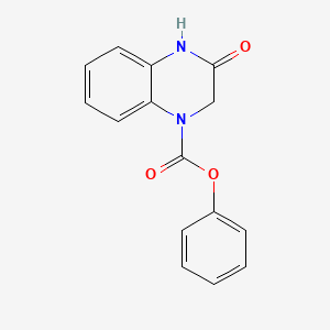 molecular formula C15H12N2O3 B5082975 phenyl 3-oxo-3,4-dihydro-1(2H)-quinoxalinecarboxylate 