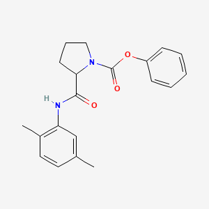 phenyl 2-{[(2,5-dimethylphenyl)amino]carbonyl}-1-pyrrolidinecarboxylate