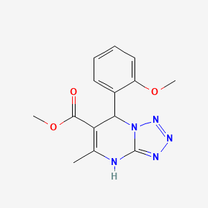 molecular formula C14H15N5O3 B5083014 methyl 7-(2-methoxyphenyl)-5-methyl-4,7-dihydrotetrazolo[1,5-a]pyrimidine-6-carboxylate 