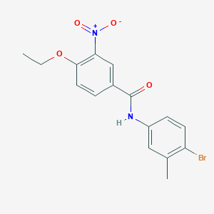 molecular formula C16H15BrN2O4 B5083015 N-(4-bromo-3-methylphenyl)-4-ethoxy-3-nitrobenzamide 