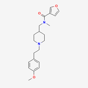 molecular formula C21H28N2O3 B5083026 N-({1-[2-(4-methoxyphenyl)ethyl]-4-piperidinyl}methyl)-N-methyl-3-furamide 