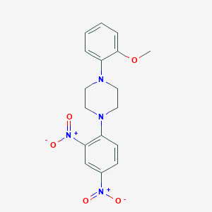 molecular formula C17H18N4O5 B5083029 1-(2,4-dinitrophenyl)-4-(2-methoxyphenyl)piperazine 