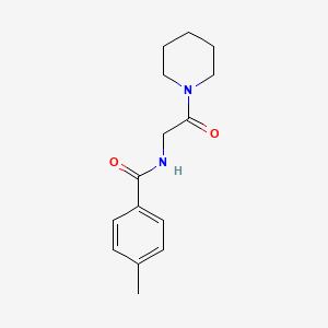 4-methyl-N-[2-oxo-2-(1-piperidinyl)ethyl]benzamide
