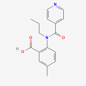 2-[isonicotinoyl(propyl)amino]-5-methylbenzoic acid