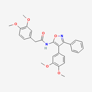 2-(3,4-dimethoxyphenyl)-N-[4-(3,4-dimethoxyphenyl)-3-phenyl-5-isoxazolyl]acetamide
