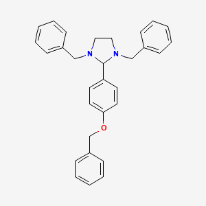 molecular formula C30H30N2O B5083106 1,3-dibenzyl-2-[4-(benzyloxy)phenyl]imidazolidine 