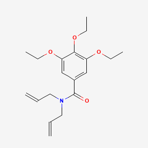 molecular formula C19H27NO4 B5083123 N,N-diallyl-3,4,5-triethoxybenzamide 