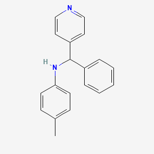 (4-methylphenyl)[phenyl(4-pyridinyl)methyl]amine
