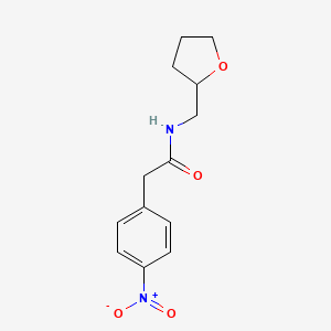 molecular formula C13H16N2O4 B5083193 2-(4-nitrophenyl)-N-(tetrahydro-2-furanylmethyl)acetamide 