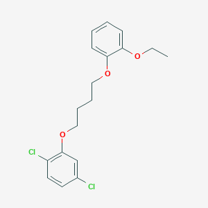 molecular formula C18H20Cl2O3 B5083201 1,4-dichloro-2-[4-(2-ethoxyphenoxy)butoxy]benzene 
