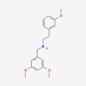 molecular formula C18H23NO3 B5083267 (3,5-dimethoxybenzyl)[2-(3-methoxyphenyl)ethyl]amine 