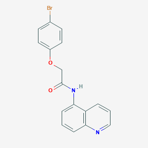 molecular formula C17H13BrN2O2 B508328 2-(4-bromophenoxy)-N-quinolin-5-ylacetamide CAS No. 332906-86-2