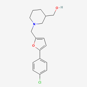 molecular formula C17H20ClNO2 B5083326 (1-{[5-(4-chlorophenyl)-2-furyl]methyl}-3-piperidinyl)methanol 