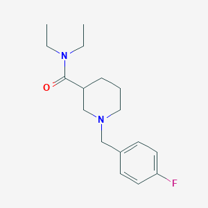 molecular formula C17H25FN2O B5083339 N,N-diethyl-1-(4-fluorobenzyl)-3-piperidinecarboxamide 
