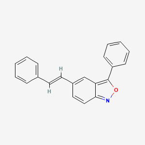 molecular formula C21H15NO B5083349 3-phenyl-5-(2-phenylvinyl)-2,1-benzisoxazole 