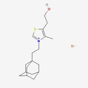 molecular formula C18H28BrNOS B5083490 3-[2-(1-adamantyl)ethyl]-5-(2-hydroxyethyl)-4-methyl-1,3-thiazol-3-ium bromide 