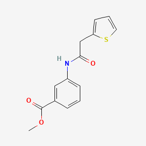 molecular formula C14H13NO3S B5083508 methyl 3-[(2-thienylacetyl)amino]benzoate 